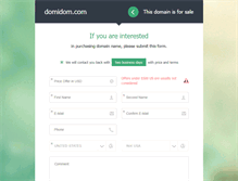 Tablet Screenshot of domidom.com